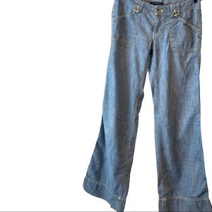 Banana Republic Wide Leg Denim Trousers